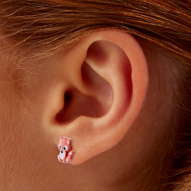 Fuzzy Fox Stud Earrings,