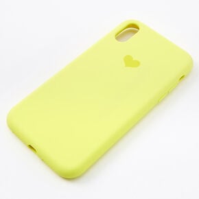 Neon Yellow Heart Phone Case - Fits iPhone&reg; XR,