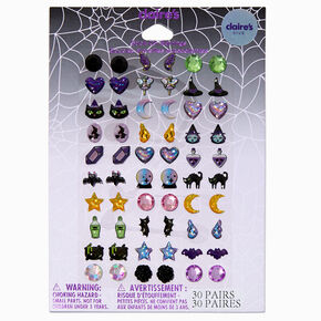 Claire&#39;s Club Witch Stick On Earrings - 30 Pack,