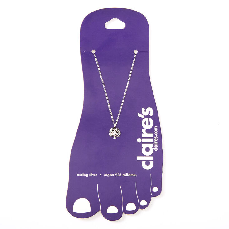 Sterling Silver Tree of Life Chain Anklet,
