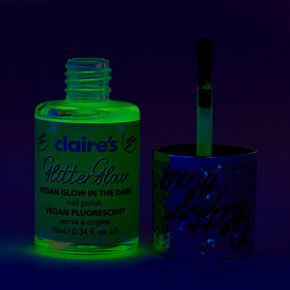 Glitter Glow Vegan Glow in The Dark Nail Polish - Crystal Sun,