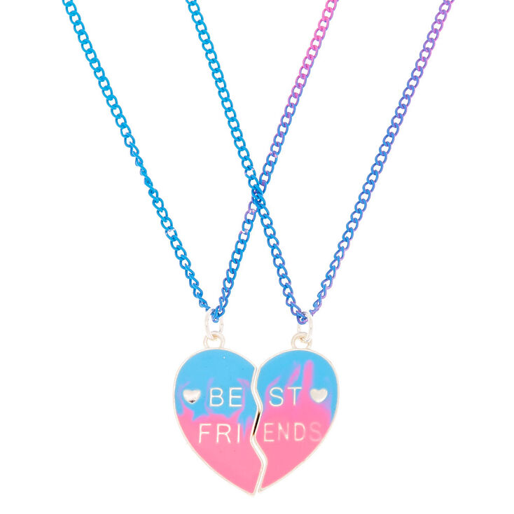 Claire's Lot de 2 colliers best friends à pendentif tâche de peinture