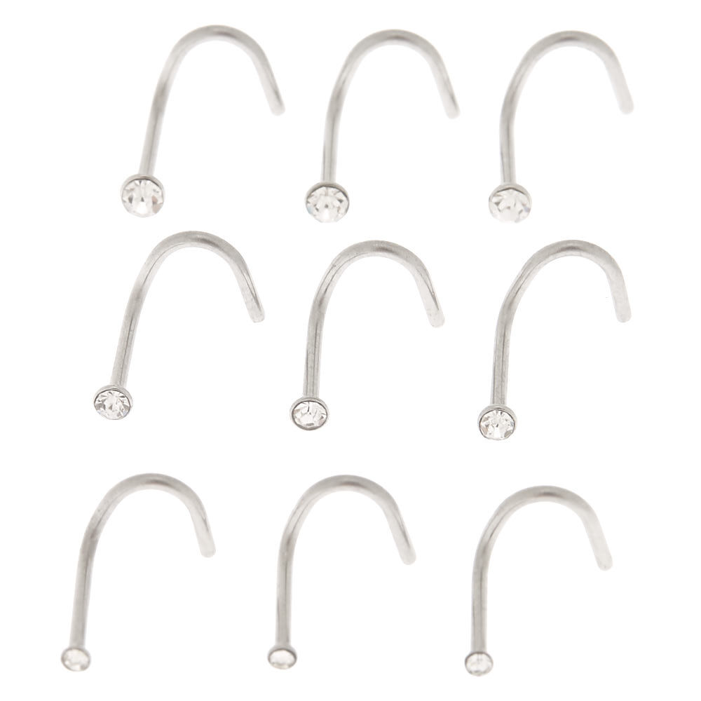 L shaped nose rings claire's clearance