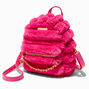 Bright Pink Furry Backpack,