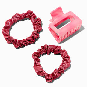 Pink Heatless Hair Curling Set,