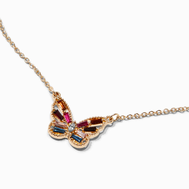 Collier &agrave; pendentif papillon d&eacute;cor&eacute; de bijoux,