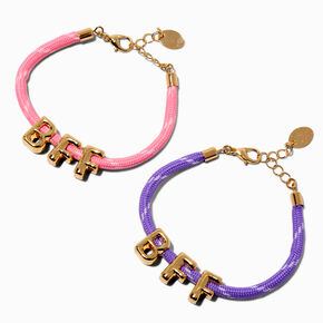 Best Friends Bubbler Letter Rope Bracelets - 2 Pack,