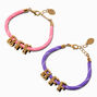 Best Friends Bubble Letter Rope Bracelets - 2 Pack,