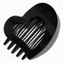 Heart Yoga Hair Claw - Black,