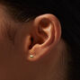 C LUXE by Claire&#39;s 18kt Gold Plated Heart Stud Earrings,