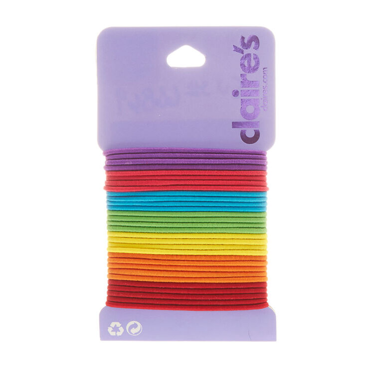 Extra Thin Rainbow Hair Ties,