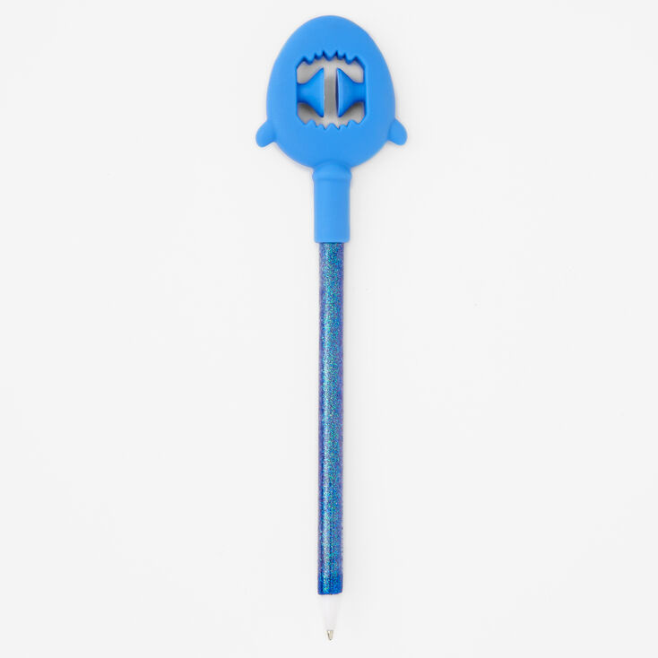 Shark Popper Glitter Pen,