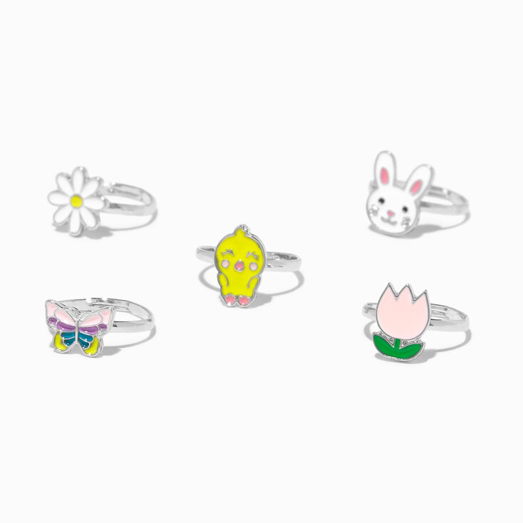 Easter Bunny Rings Boxed Gift Set - 5 Pack,