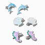 Claire&#39;s Club Glitter Sea Critter Hair Clips - 6 Pack,