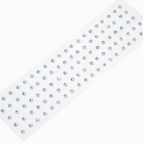 Iridescent Crystal Body Jewels - 100 Pack,