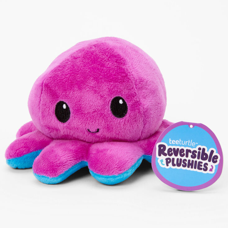 TeeTurtle&trade; Reversible Plushies Blue &amp; Purple Octopus,