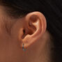 Hematite 10MM Hoop Earrings,