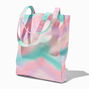 Sac cabas toile tie dye &agrave; pastel,