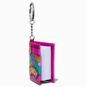 Pink Glitter Candy Mini Diary Keychain,