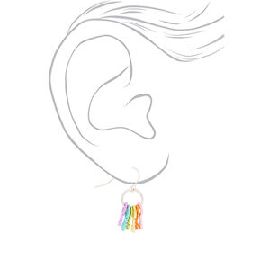 Rainbow Keys Drop Earrings,
