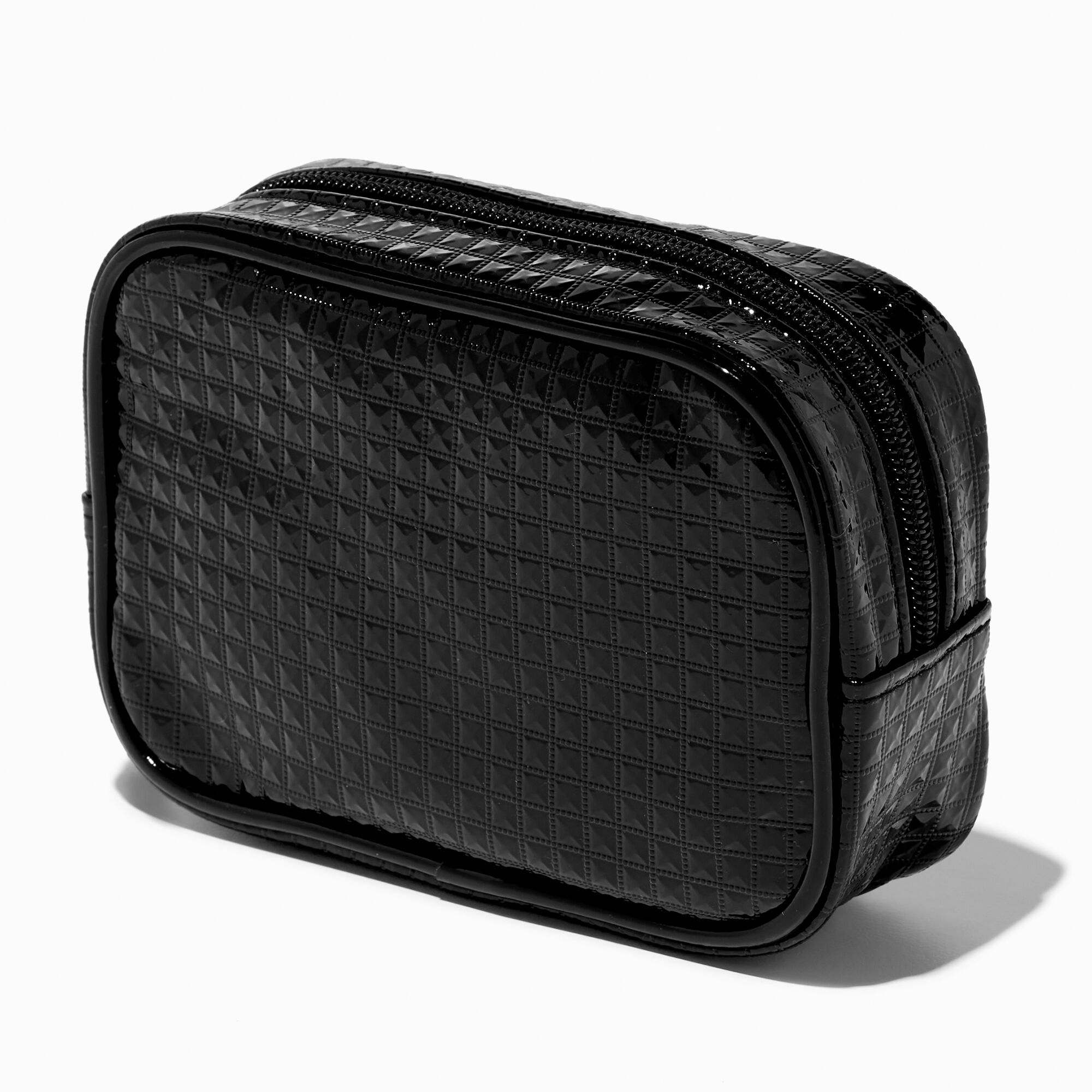Black Studded Mini Makeup Bag,