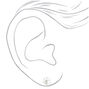 Boucles d&#39;oreilles &agrave; clip fleur couleur argent&eacute;e,