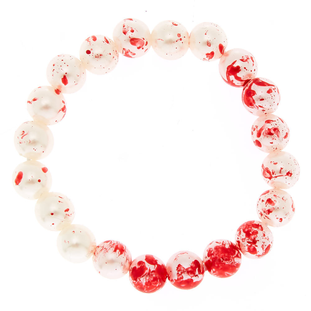 Blood Splatter Pearl Jewellery Set - 3 Pack,