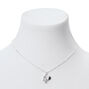 Yin Yang Love 16&quot; Silver Pendant Necklace,