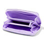 Junk Food Patch Purple Iridescent Wristlet,