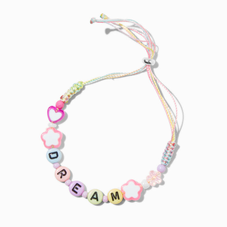 &quot;Dream&quot; Beaded Adjustable Bracelet,