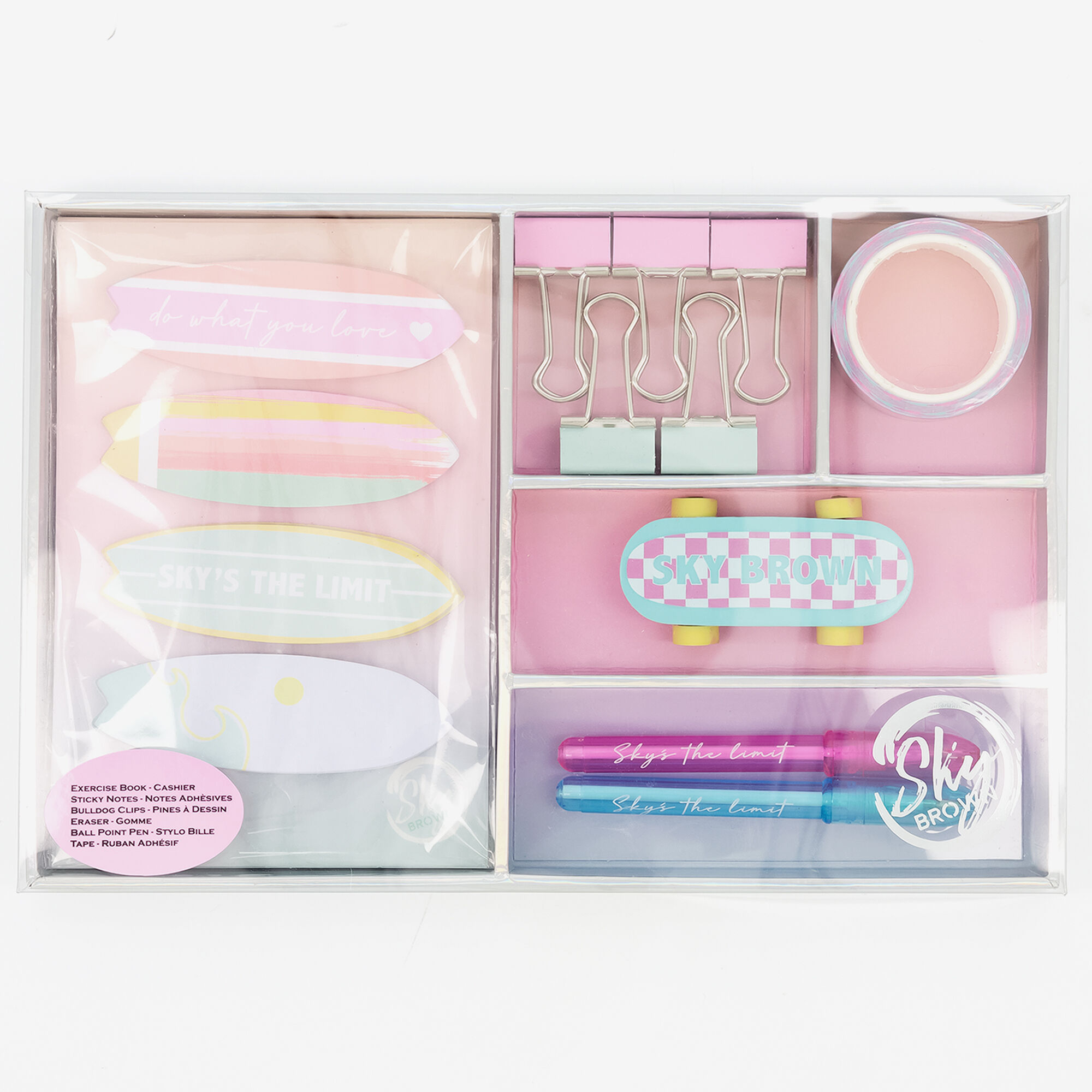Sky Brown™ Sky’s The Limit Pastel Stationery Set,