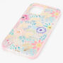 Pink Floral Clear Protective Phone Case - Fits iPhone&reg; 12 Pro Max,