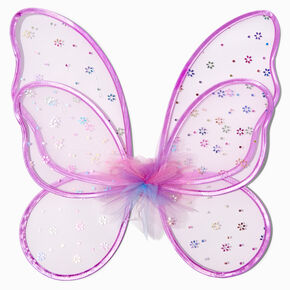 Claire&#39;s Club Holographic Purple 3 Tier Wings,