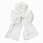 White Lace Hair Bow Scrunchie,