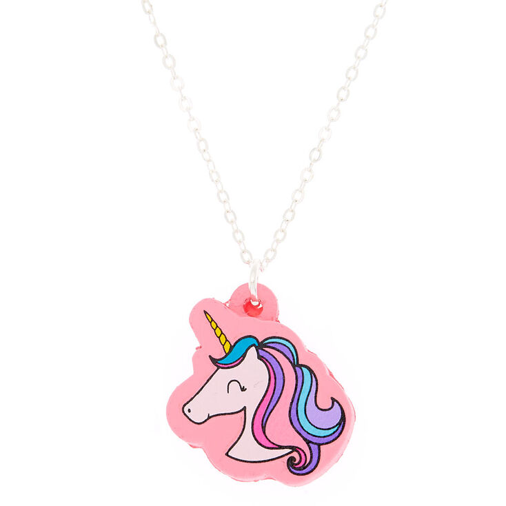 Squishy Glam Unicorn Pendant Necklace Claire S