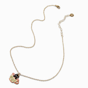 Black Cat Teacup Pendant Necklace,