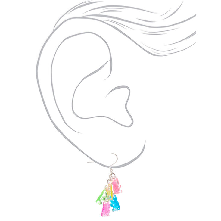1&quot; Rainbow Gummy Bears&reg; Drop Earrings,
