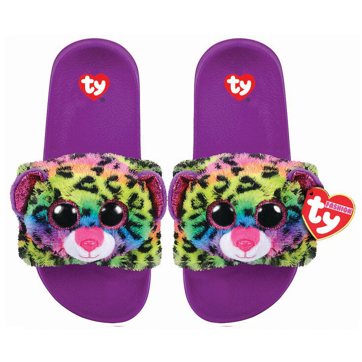 Ty Beanie Boo Dotty the Leopard Pool Slides,