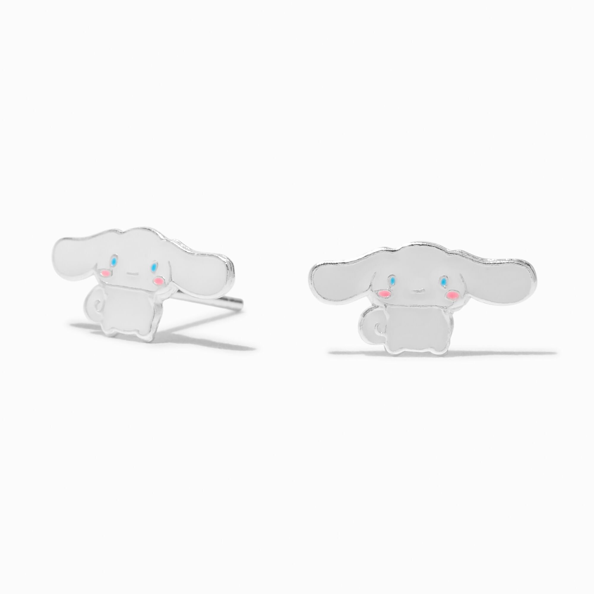 Sterling Silver Cinnamoroll™ Claire's Exclusive Enamel Stud Earrings,