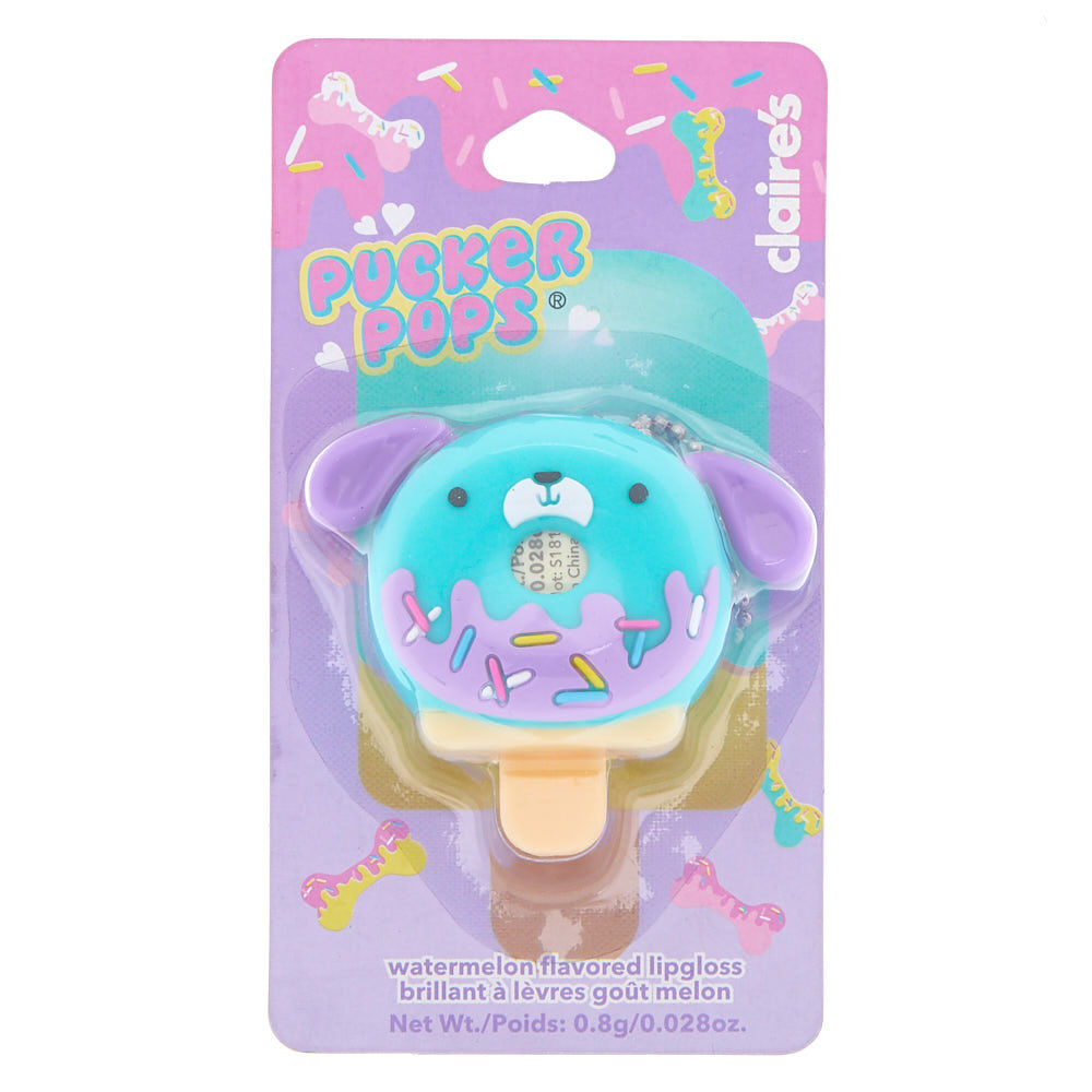 Pucker Pops Dog Donut Lip Gloss - Watermelon,