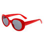Round Mod Sunglasses - Red,