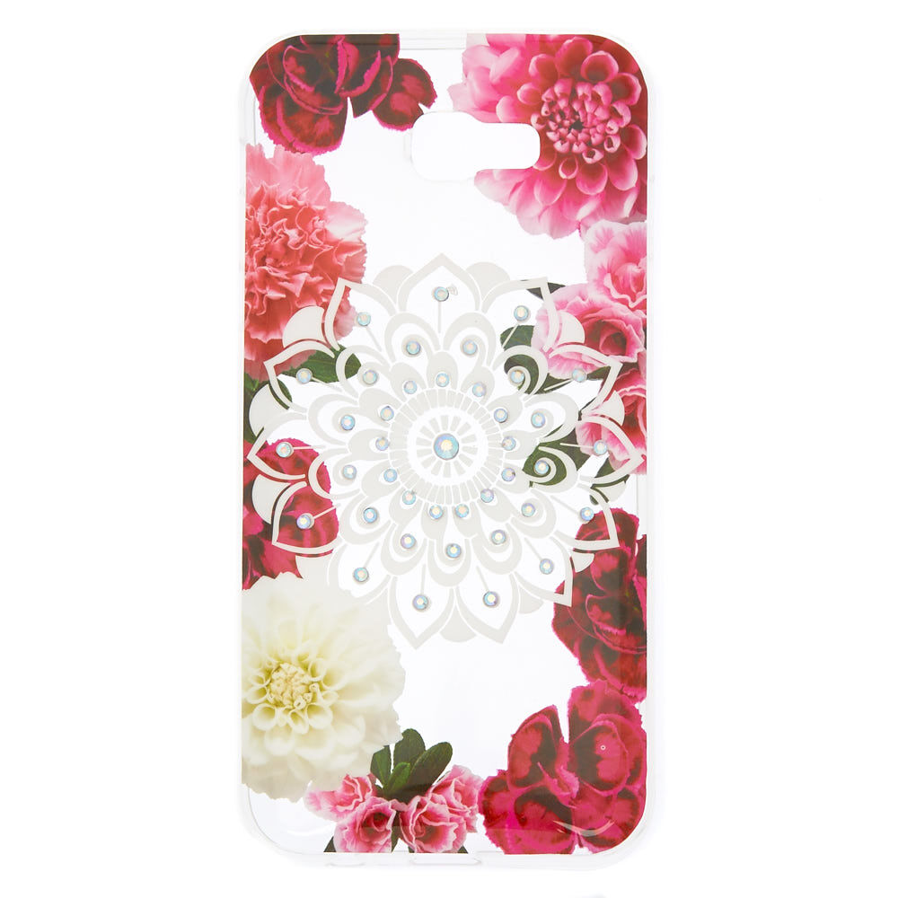 Floral Bling Mandala Phone Case - Fits Samsung Galaxy A7,