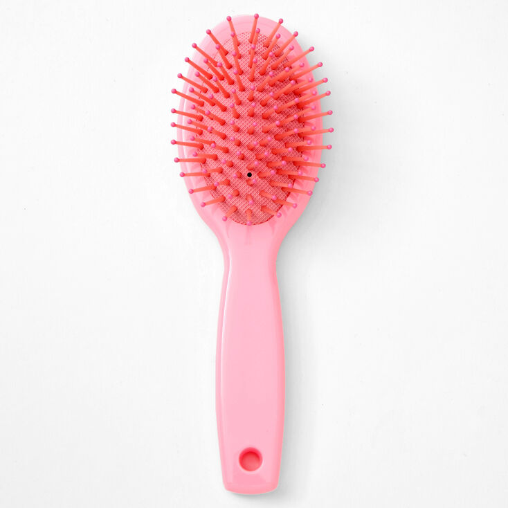 Mini brosse &agrave; cheveux plate princesse bling bling Claire&#39;s&nbsp;Club - Rose,