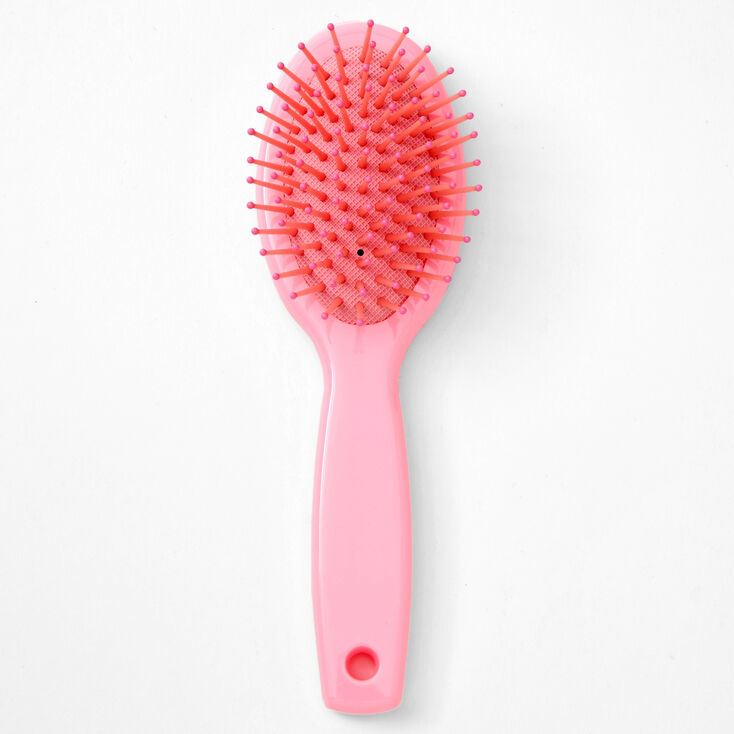 Claire&#39;s Club Princess Bling Mini Paddle Hair Brush - Pink,