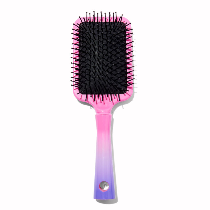 Pink &amp; Purple Ombr&eacute; Star Paddle Hair Brush,