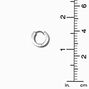 Silver-tone Stainless Steel Huggie Hoop &amp; 7MM Cubic Zirconia Round Stud Earrings,
