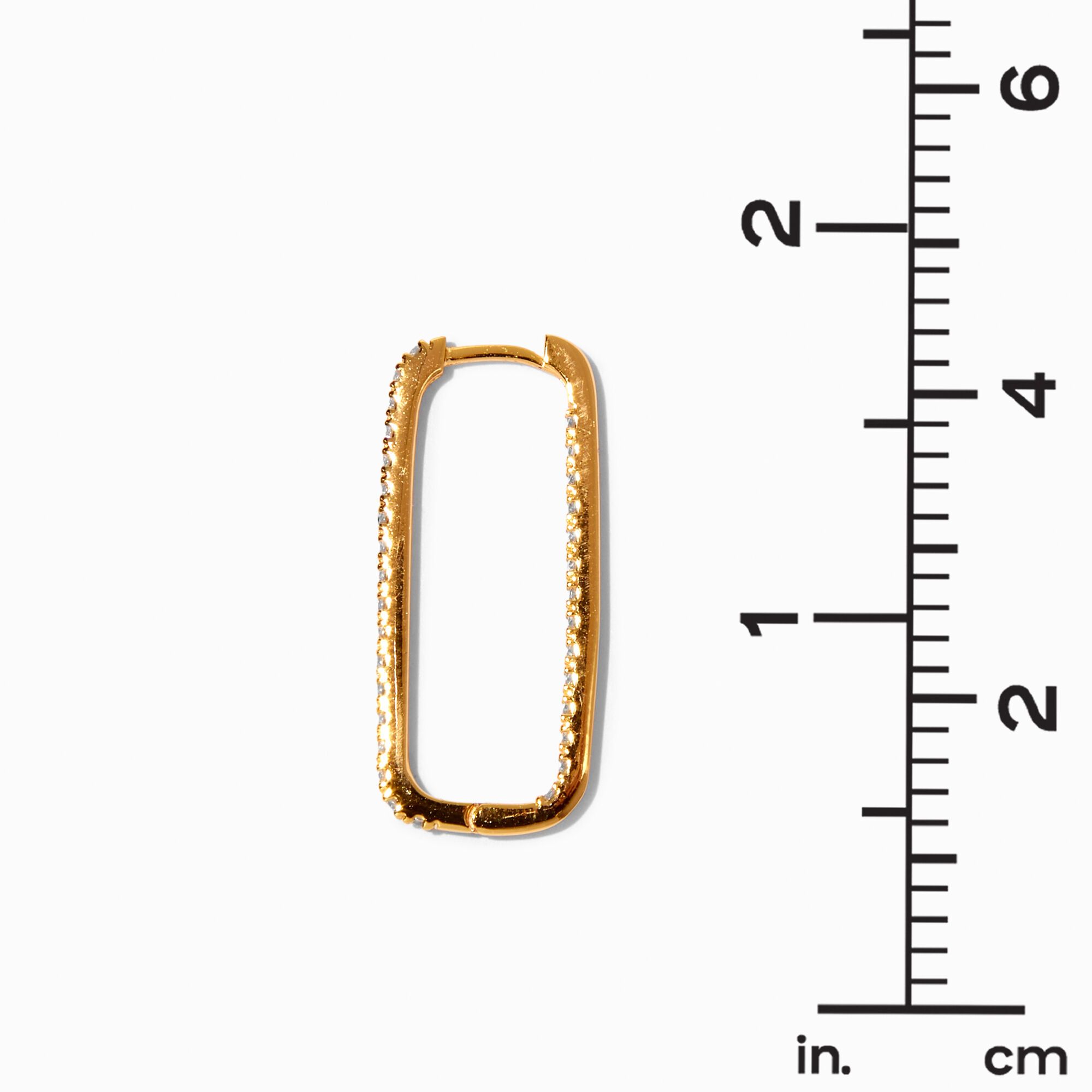 C LUXE by Claire s 18k Yellow Gold Plated 10MM Pav Cubic Zirconia