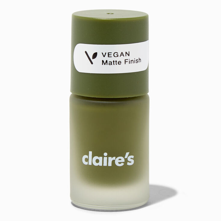 Vegan Matte Effect Nail Polish - Pastel Olive,
