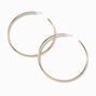 Gold-tone 80MM Post Back Hoop Earrings ,