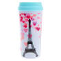 Paris Hearts Travel Mug - White,